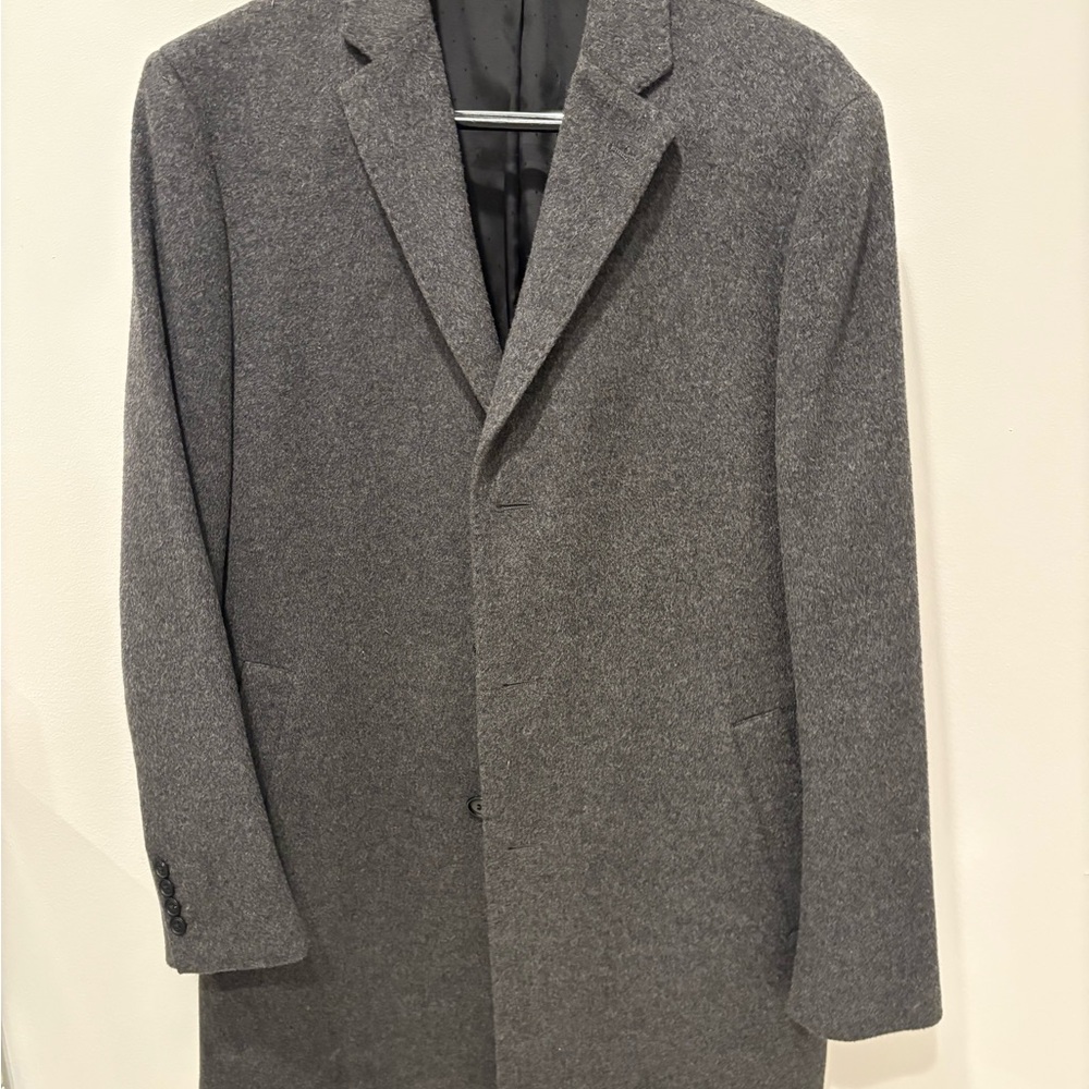 John W Nordstrom Wool & Cashmere Overcoat 42R